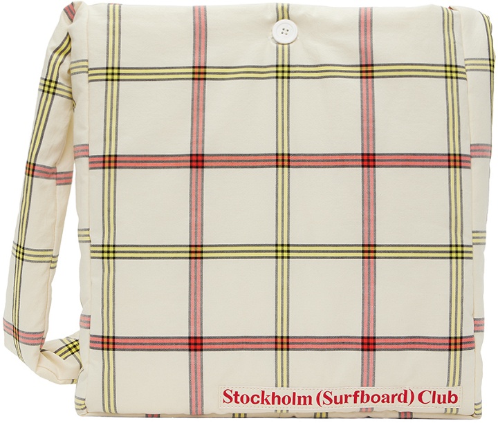 Photo: Stockholm (Surfboard) Club SSENSE Exclusive White Padded Shoulder Bag