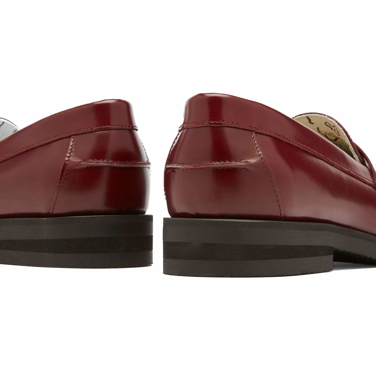 Duke + Dexter Women's Wilde Burgundy Penny Loafer in Red