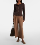 Leset Pointelle cotton cardigan