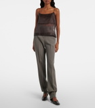 Calvin Klein Collection Carmen sheer silk camisole