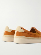 Mulo - Suede Slip-On Sneakers - Yellow