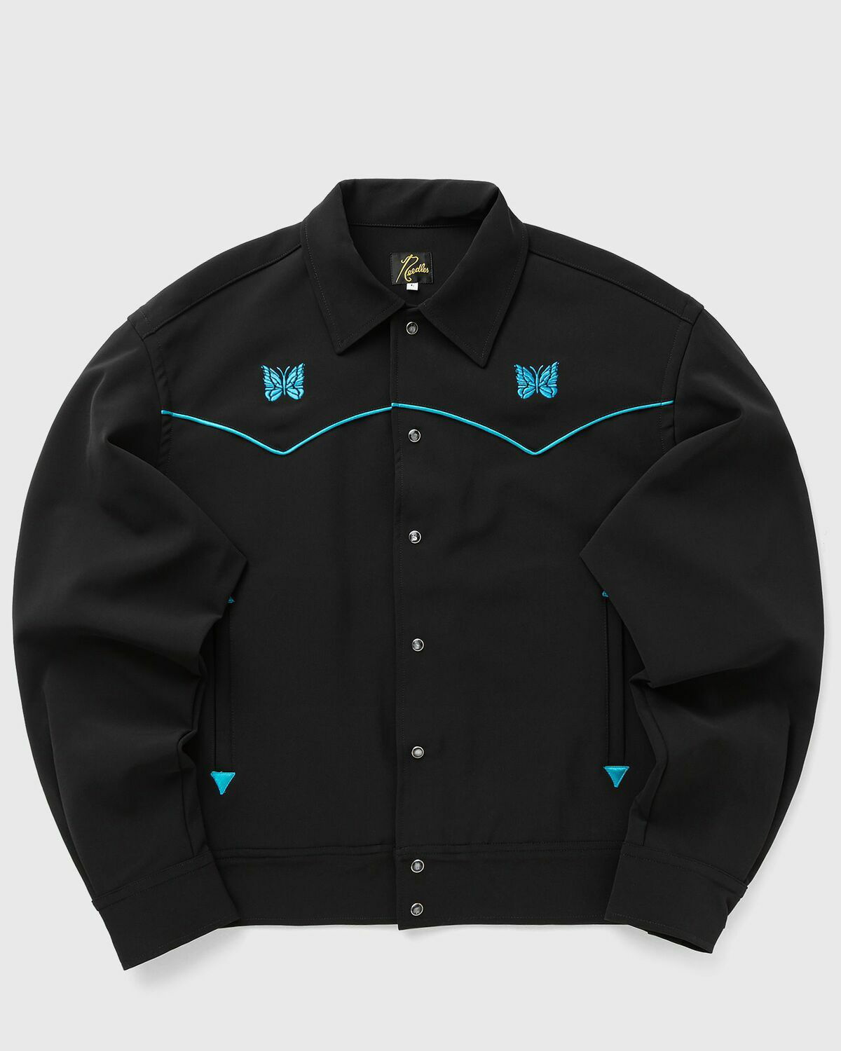 Needles Piping Cowboy Jacket Black Mens Overshirt Needles
