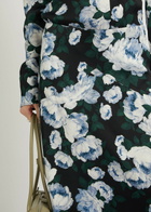 Stella Mccartney Bunch of Roses Asymmetric Floral-print Satin Midi Skirt Multicoloured 1