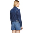 Acne Studios Bla Konst Blue Denim Cliff Jacket