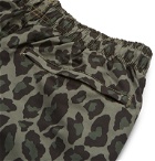 Stüssy - Leopard-Print Shell Shorts - Green