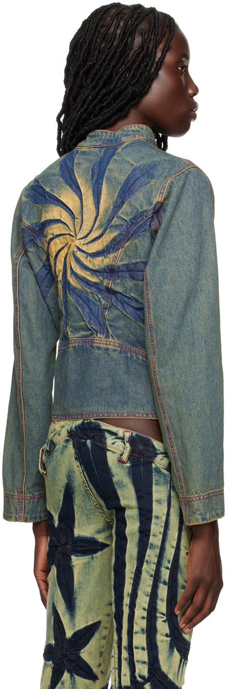 Masha Popova Navy & Yellow Racing Jacket