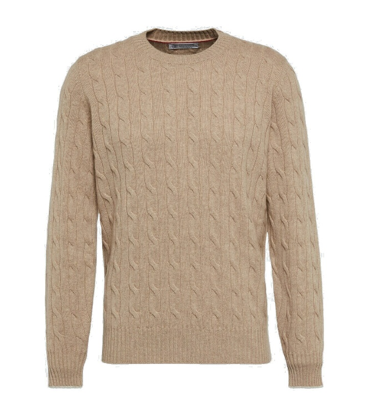 Photo: Brunello Cucinelli Cable-knit cashmere sweater