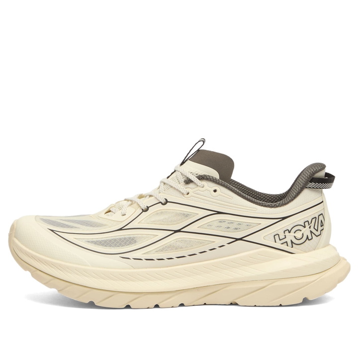 Photo: HOKA ONE ONE Men's Mach Remastered Sneaker in Eggshell/Asphalt Grey