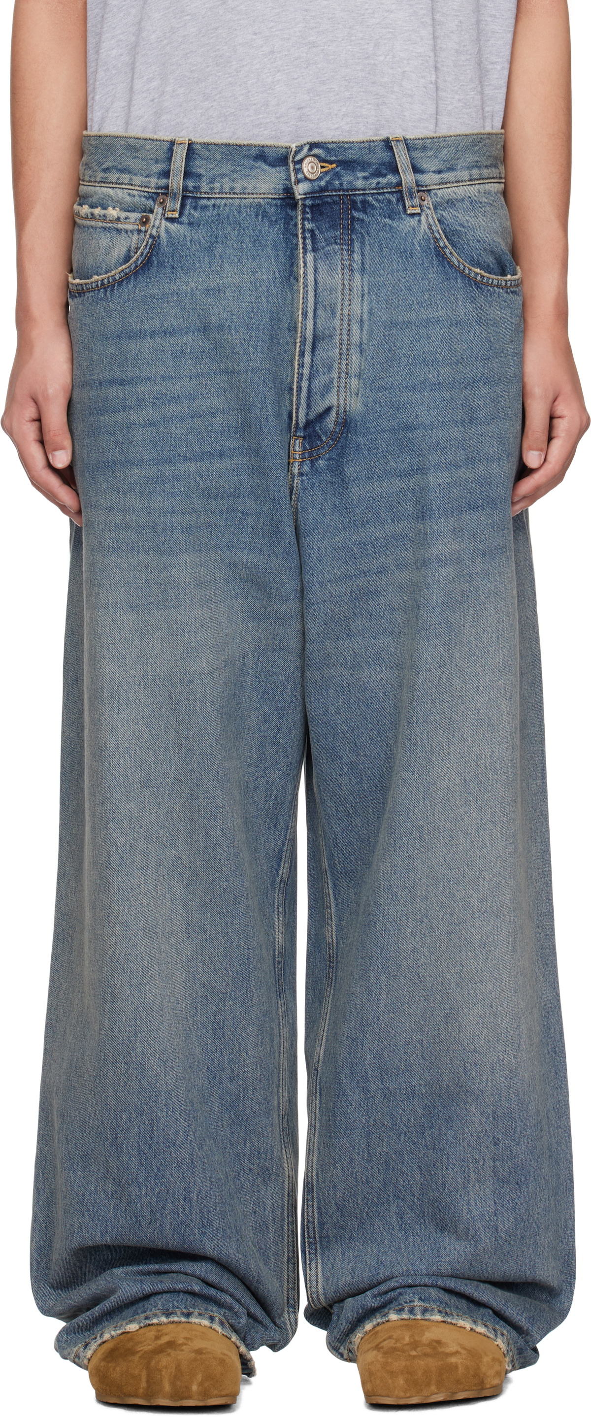 Balenciaga Blue Baggy Jeans Balenciaga