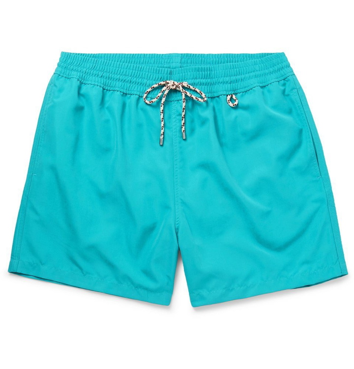 Photo: Loro Piana - Mid-Length Swim Shorts - Turquoise