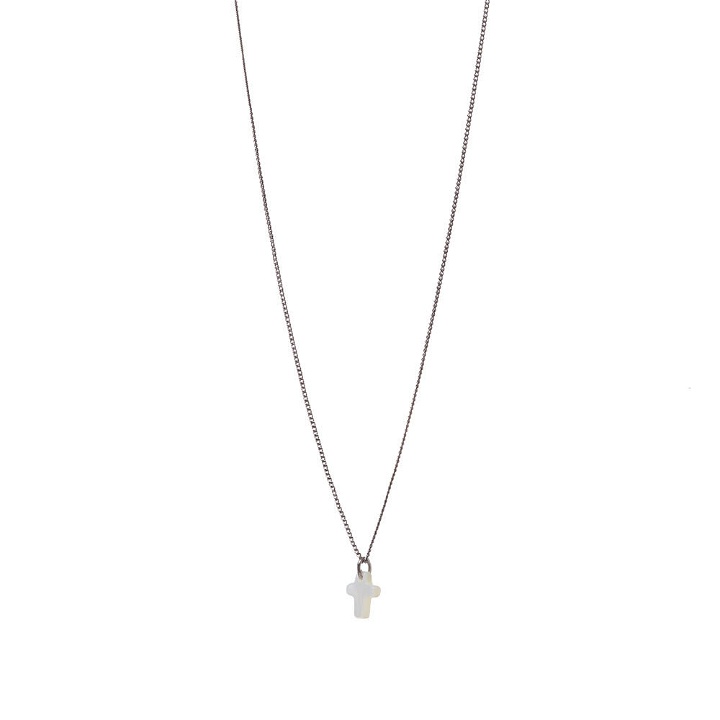 Photo: Saint Laurent Slim Pendant Necklace With Small Cross