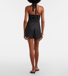 Faithfull Sofia polka-dot halterneck linen romper