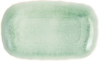 Jars Céramistes Blue Plume Rectangular Plate