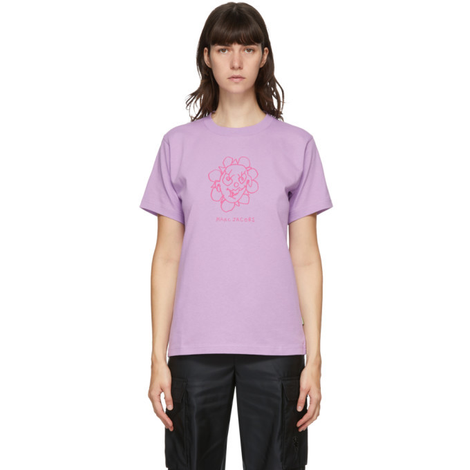 heven by marc jacobs Tシャツ HEAVEN BY MARC JACOBS Logo Graphic Short Sleeve Cotton T Shirt L