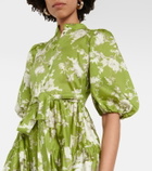 Erdem Dalia printed cotton poplin maxi dress