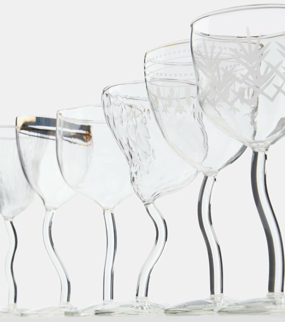 Seletti x Diesel Living Classics on Acid Greca wine glass