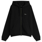Dime Men's Classic Small Logo Zip Hoodie in Black