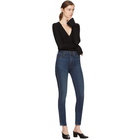 Khaite Blue Vanessa High-Rise Straight Jeans