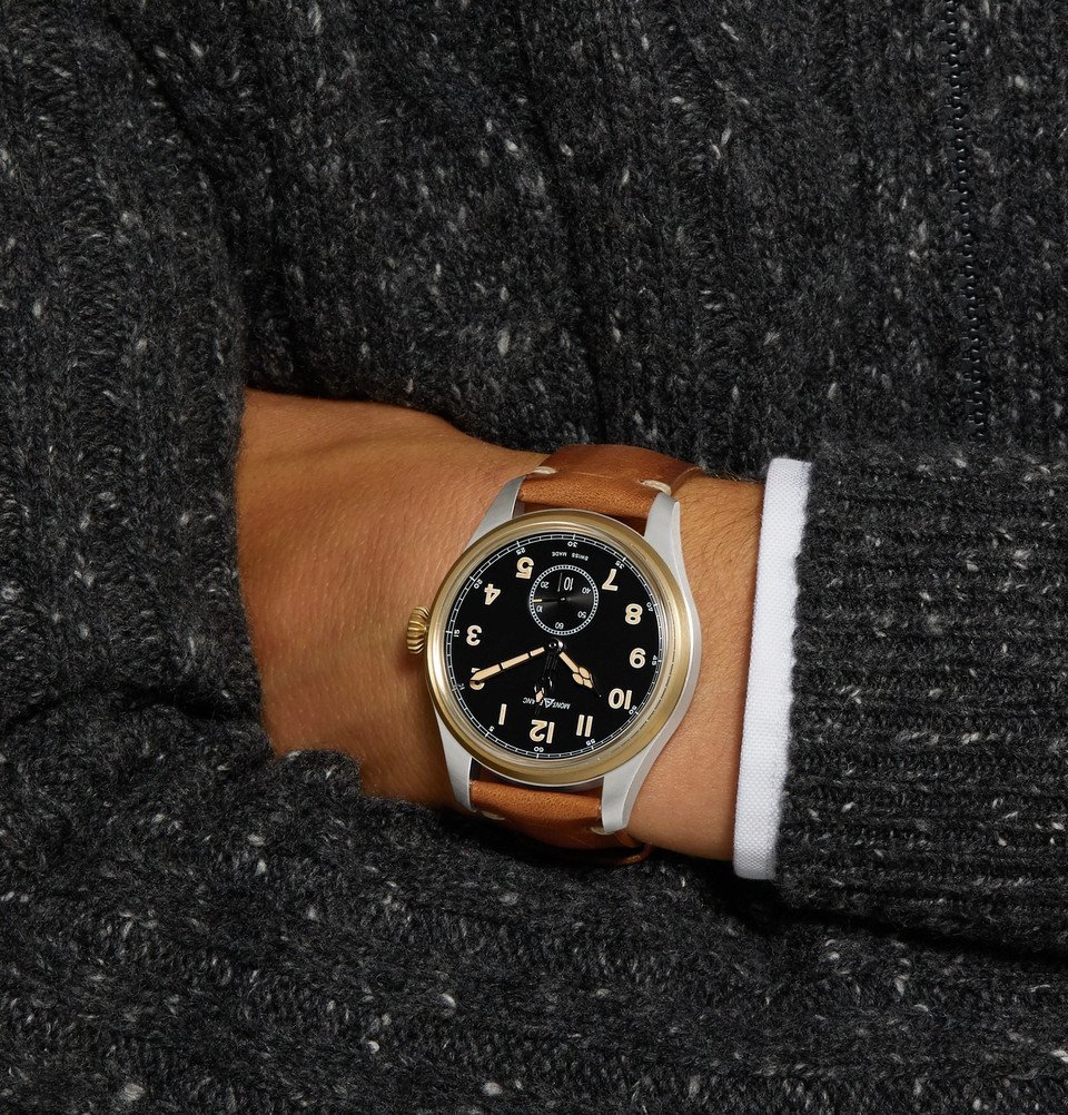Montblanc - 1858 Automatic 44mm Stainless Steel and Leather Watch - Men - Black