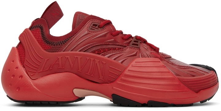 Photo: Lanvin Red Flash-X Sneakers