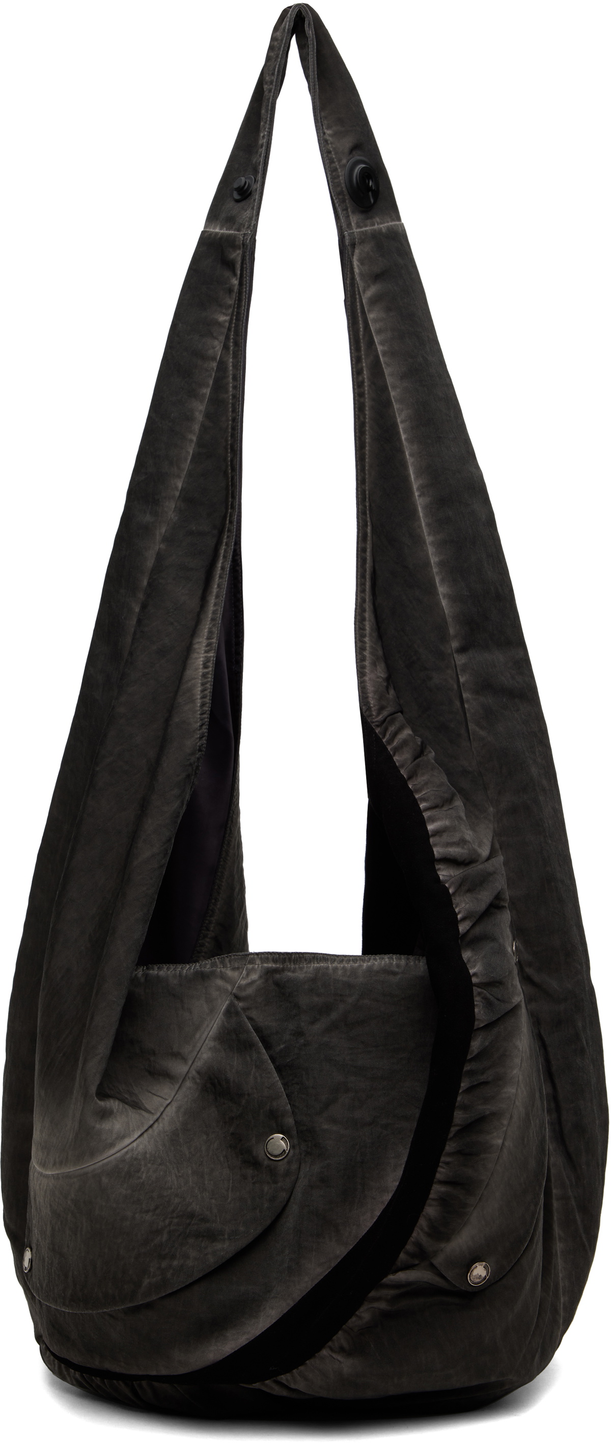 CMMAWEAR Black Garment Dyed Slouch Tote CMMAWEAR
