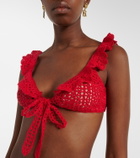 Anna Kosturova Crochet cotton bra top
