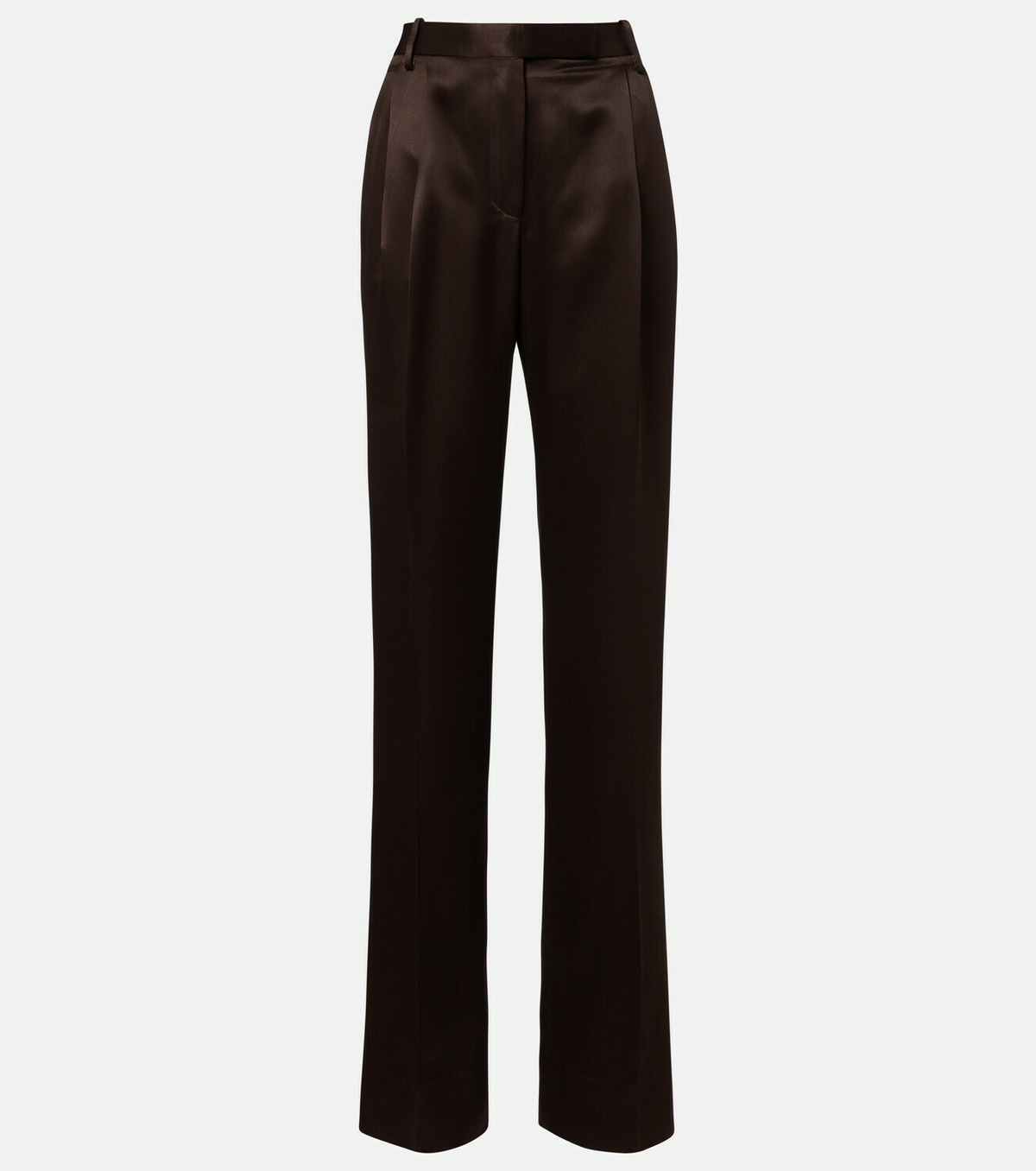 Tom Ford Pleated silk straight pants