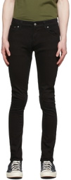 Nudie Jeans Black Tight Terry Jeans