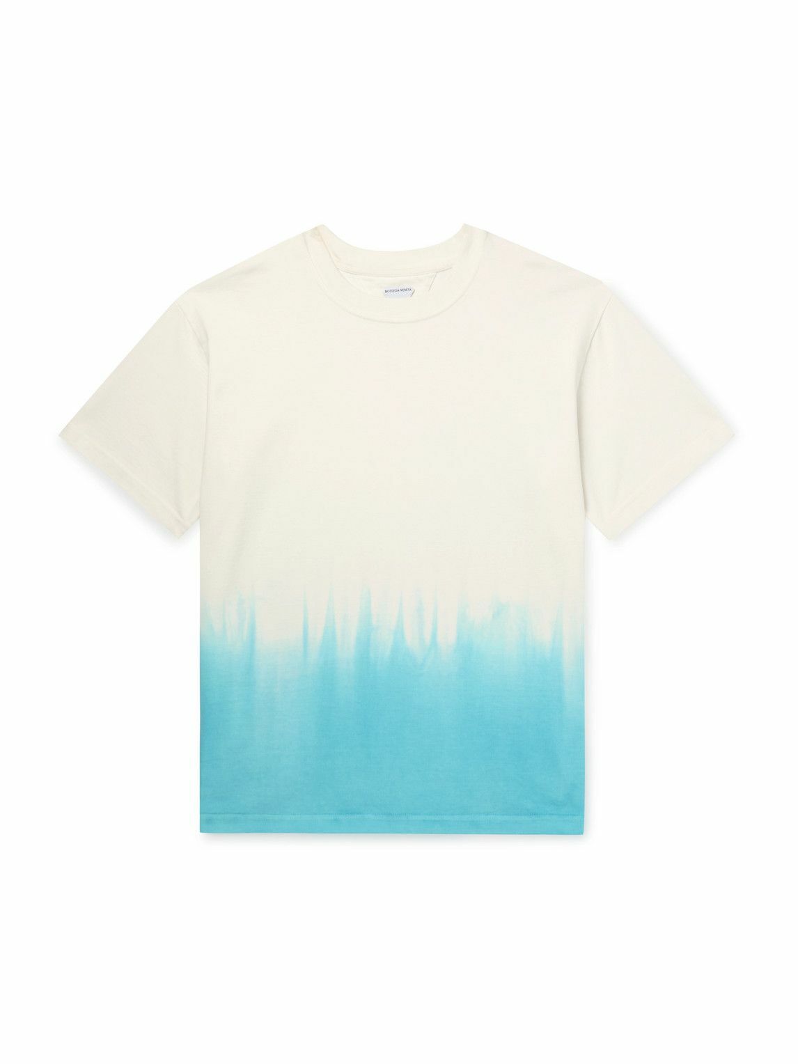 【関税&送料込】Bottega Veneta Powder Blue Cotton T-Shirt Bottega Veneta - Dip-Dyed Cotton-Jersey T-Shirt - Blue