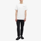 Alexander McQueen Men's Embroidered Logo T-Shirt in White