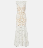 Self-Portrait Crochet maxi dress