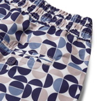 Frescobol Carioca - Shade Mid-Length Printed Swim Shorts - Blue