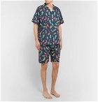 Desmond & Dempsey - Printed Cotton Pyjama Shirt - Men - Navy