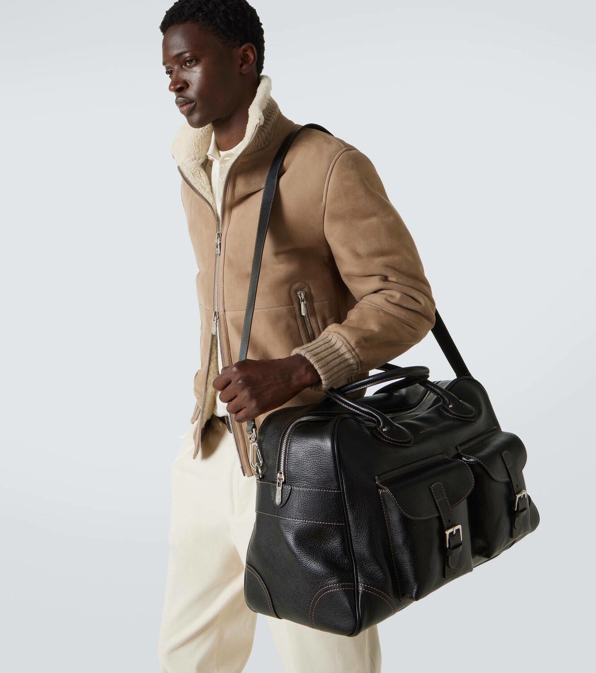Brunello Cucinelli Leather duffel bag