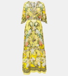 Camilla Paths of Gold floral silk maxi dress