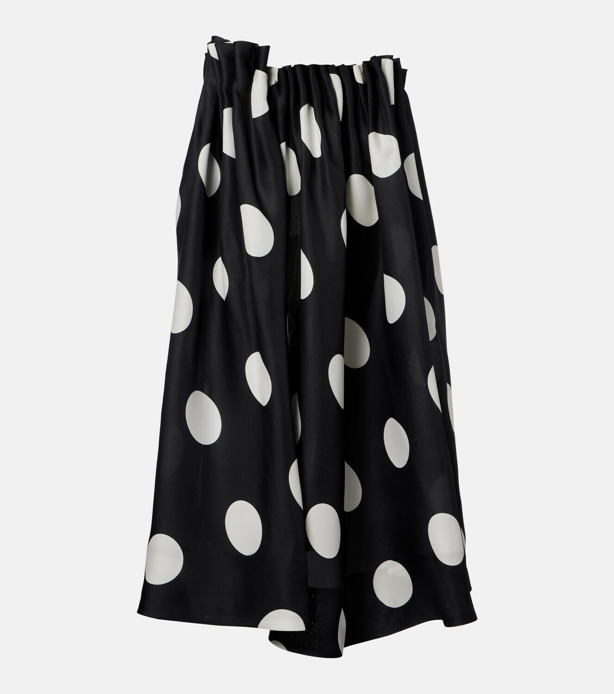 Khaite Riley polka-dot silk maxi skirt