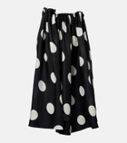 Khaite Riley polka-dot silk maxi skirt