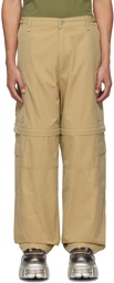 VTMNTS Beige Convertible Trousers