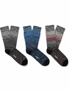 Missoni - Three-Pack Striped Cotton-Blend Socks - Multi