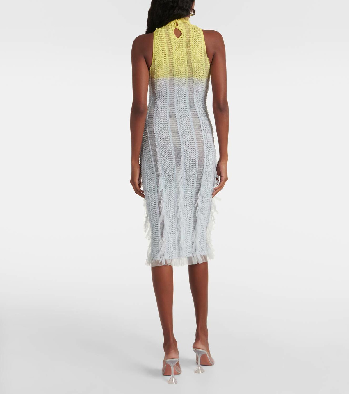 Roberta Einer Angel ombré knitted midi dress