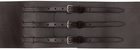 Dries Van Noten Brown Three-Buckle Belt