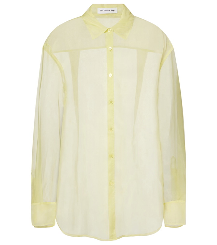 Photo: The Frankie Shop Peri sheer silk-blend shirt