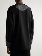 Moncler Genius - And Wander 2 Moncler 1952 Shell-Trimmed Jersey Sweatshirt - Black