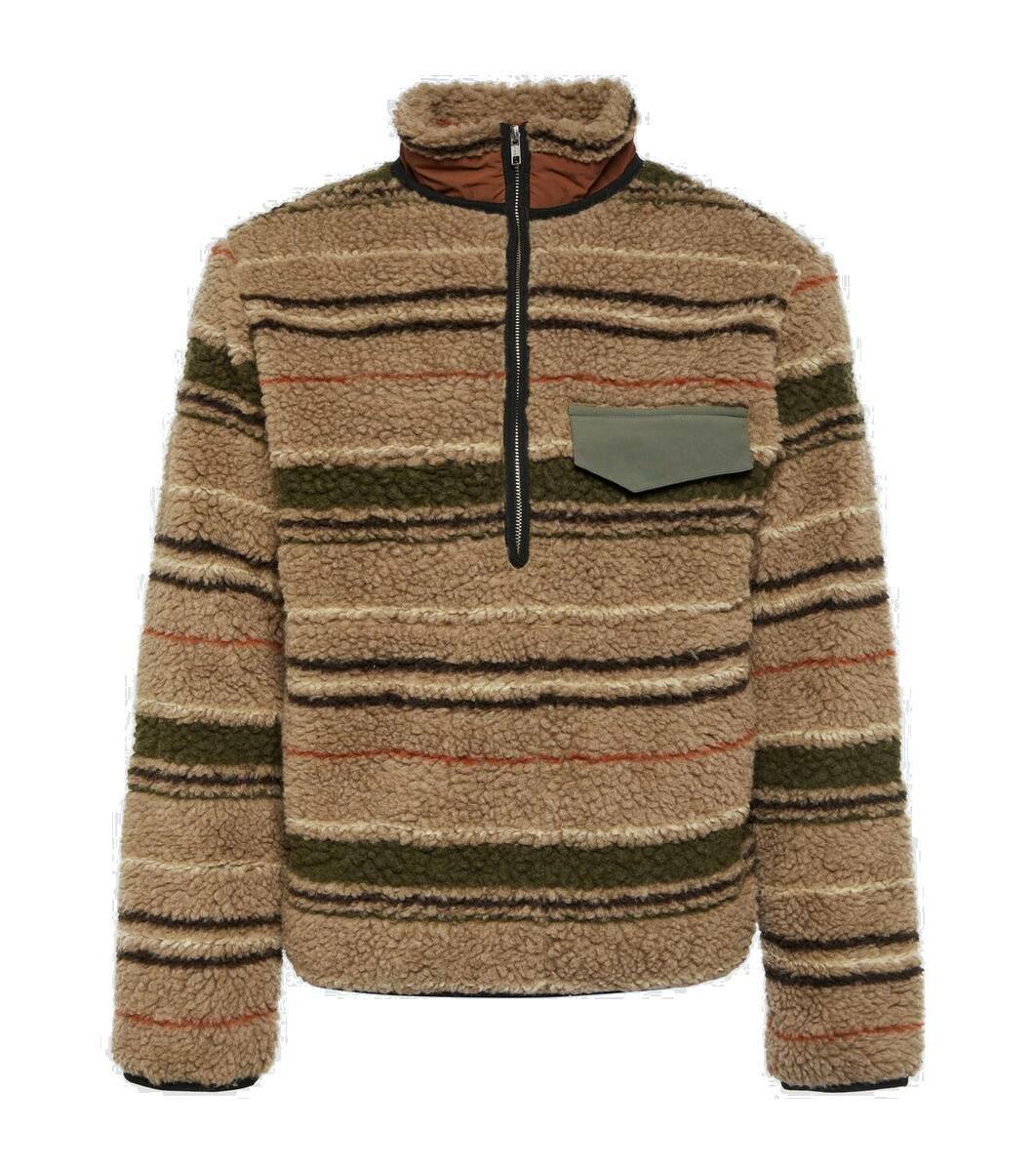 Ranra Thjorsar striped wool-blend jacket RANRA