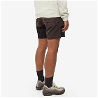 The Future Is On Mars Men's Corduroy Patchwork Short in Onyx Black/Brown
