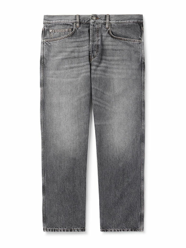 Photo: Lardini - Slim-Fit Straight-Leg Jeans - Gray