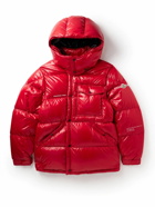 Moncler Genius - 7 Moncler FRGMT Hiroshi Fujiwara Quilted glossed-Shell Hooded Down Jacket - Red