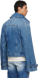 EGONlab Blue Raglan Denim Jacket