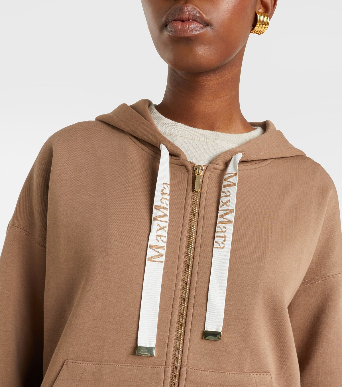 'S Max Mara Cotton-blend hoodie