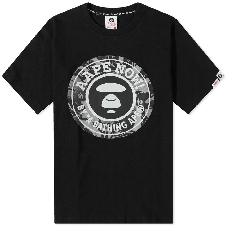 Photo: Men's AAPE Mono Camo Stamp T-Shirt in Black